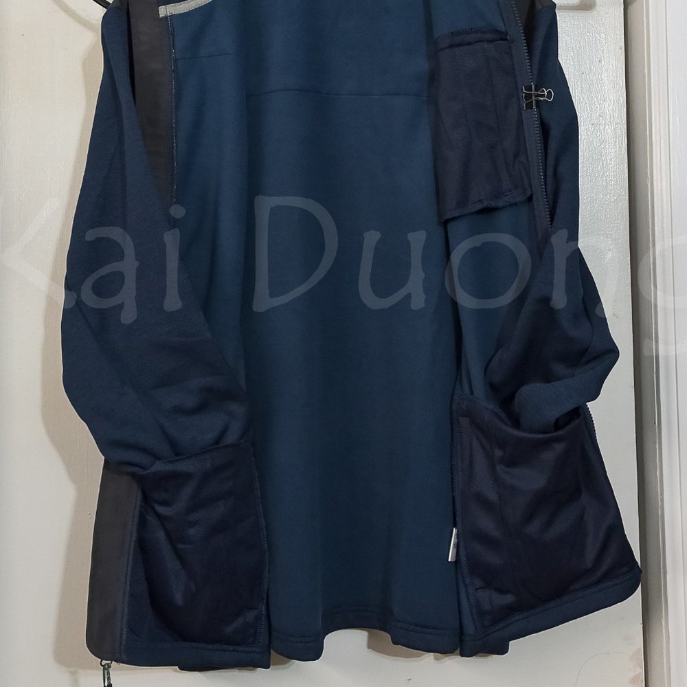 Orvis men bonded mesh full-zip Jacket BLUE - Picture 7 of 12